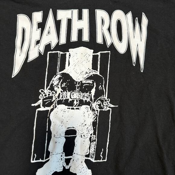 Death Row Records Black Graphic Band Shirt Men’s Large T-Shirt - Picture 5 of 5